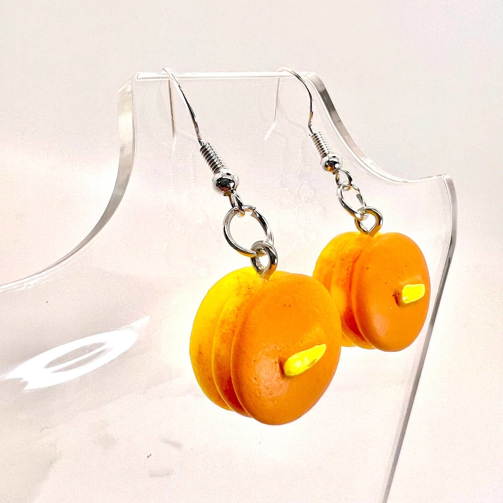 Waffle Stack Earrings - Breakfast Earrings - Diner Earrings - Food Earrings - Picture 6 of 9